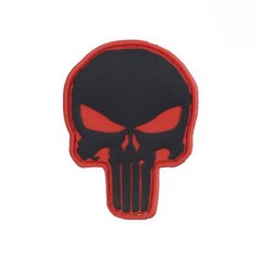 Нашивка M-Tac Punisher ПВХ, Черный/Красный, 2000000006482