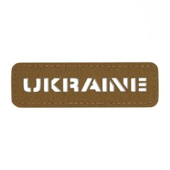 Нашивка M-Tac Ukraine скрізна 25х80 Laser Cut, Coyote Brown, Cordura
