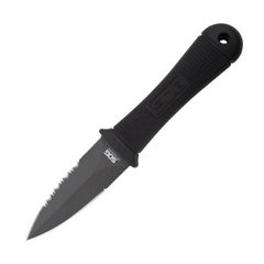 Нож SOG Mini Pentagon, Черный, Нож, С фиксированным лезвием, Гладкая, Серрейтор