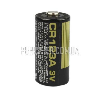 Батарейка Panasonic Lithium CR123A 3V 2шт, Черный, CR123A