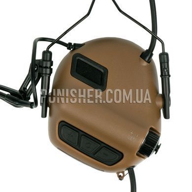 Earmor M32H Mark 3 MilPro Headset with ARC Helmet Rail Markdown, Coyote Brown, With adapters, 22, Single