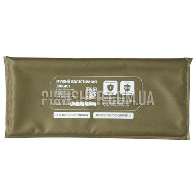 Bronyx SBP275 1 Class 275x120mm Ballistic Package in Cummerbund, Olive, Soft bags, 1, Ultra high molecular weight polyethylene