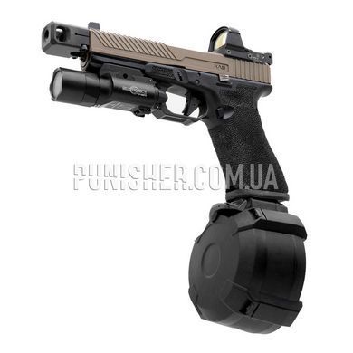 Барабанный магазин Magpul PMAG D-50 GL9 на 50 патронов для пистолетов Glock 9x19 мм Para, Черный, Магазин, Glock, 9mm
