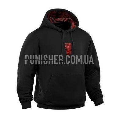 M-Tac Hoodie One Man Stands Alone Oversize Hard Black, Black, Medium