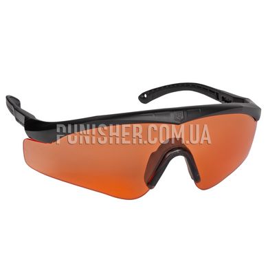 Комплект балістичних окулярів Revision Sawfly Max-Wrap Eyewear Deluxe Vermilion Kit, Чорний, Прозорий, Димчастий, Червоний, Окуляри, Small