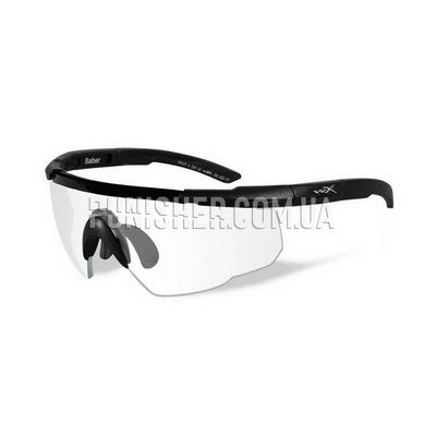 Комплект тактичних окулярів Wiley-X Saber Advanced 2 лінзи, Чорний, Прозорий, Димчастий, Окуляри