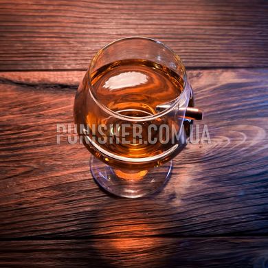Gun and Fun Cognac glass with a bullet of 7.62 mm, Clear, Посуда из стекла