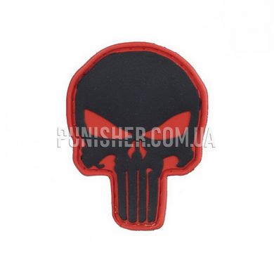 M-Tac Punisher PVC Patch, Black/Red, PVC
