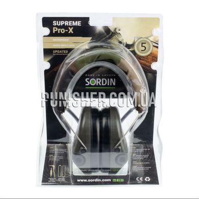 Навушники MSA Sordin Supreme Pro-X, Olive, Активні, 25