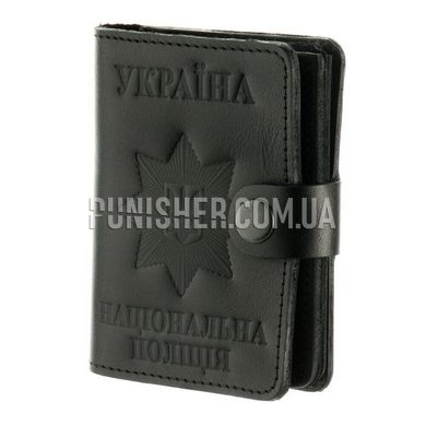 Cover for badge and police ID (with clasp), Black, Cover