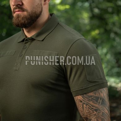 M-Tac Ranger 65/35 Army Olive Tactical Polo Shirt, Olive, Large