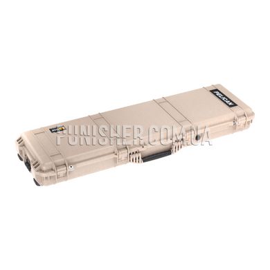 Оружейный кейс Pelican 1750 Protector Long Case с поропластом, Desert Tan, Полипропилен, Да