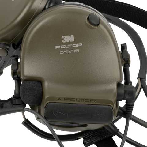 3M Peltor ComTac XPI Headset Neckband Standard Mic - Olive