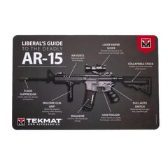 Коврик TekMat Liberal's Guide AR15 для чистки оружия, Черный, Коврик