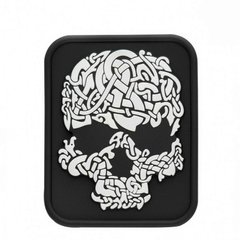 Нашивка M-Tac Viking Skull ПВХ, Белый, 2000000011479