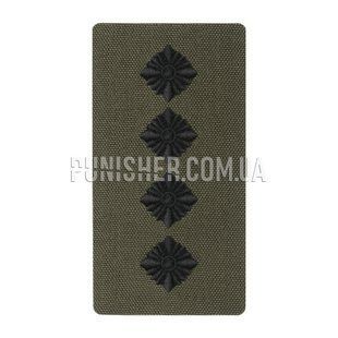 Погон M-Tac на липучці Капітан (вишивка) Ranger Green, Olive Drab, Cordura, Капітан