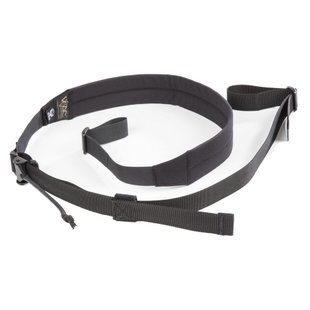 Ремінь для зброї Viking Tactics MK6 PES Ultra Light Sling з металевою пряжкою, Чорний, Збройовий ремінь, Двоточковий