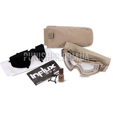 Захисна маска ESS Influx AVS Goggle, Tan, Прозорий, Димчастий, Маска