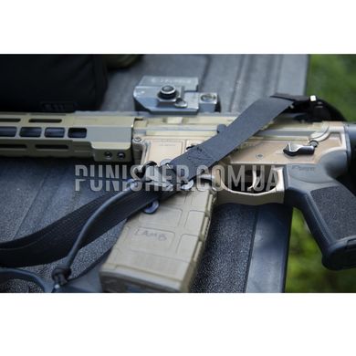 Оружейный ремень Viking Tactics MK6 PES Ultra Light Sling с металлической пряжкой, Черный, Оружейный ремень, Двухточечный