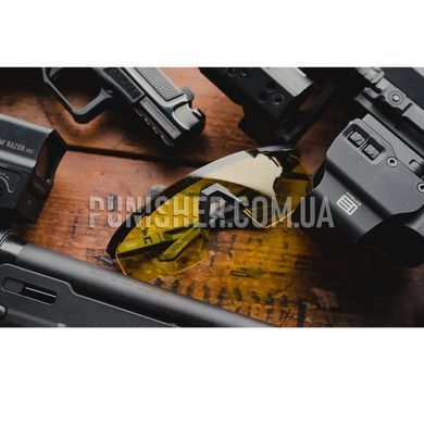 Баллистические очки Wiley X Saber Advanced с желтой линзой, Черный, Желтый, Очки