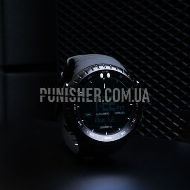 Suunto Core All Black Watch, Black, Altimeter, Barometer, Alarm, Depth gauge, Date, Month, Year, Calendar, Sunrise / sunset time, Second time zone, Compass, Tachymeter, Thermometer, Storm advance, Tactical watch