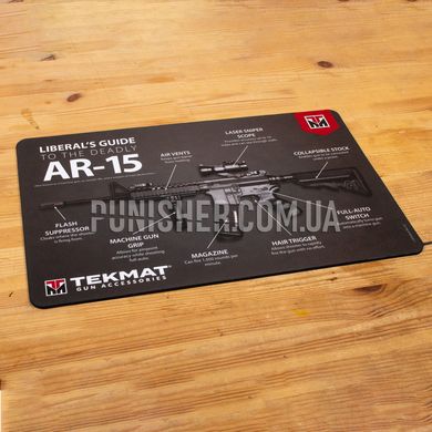 Коврик TekMat Liberal's Guide AR15 для чистки оружия, Черный, Коврик