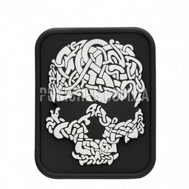 Нашивка M-Tac Viking Skull ПВХ, Білий, ПВХ