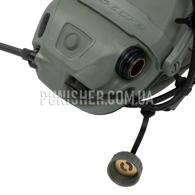 Ops-Core AMP Communication Headset, Connectorized NFMI, Foliage Green, 22