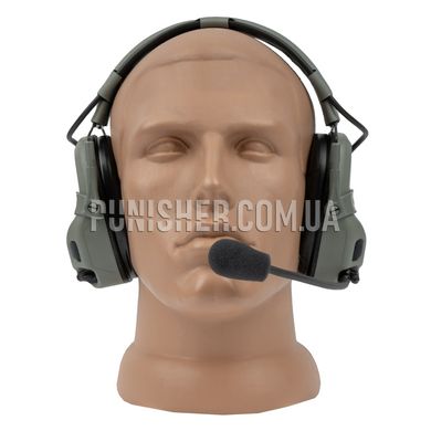 Ops-Core AMP Communication Headset, Connectorized NFMI, Foliage Green, 22