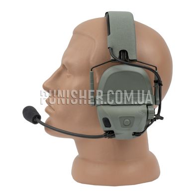 Ops-Core AMP Communication Headset, Connectorized NFMI, Foliage Green, 22