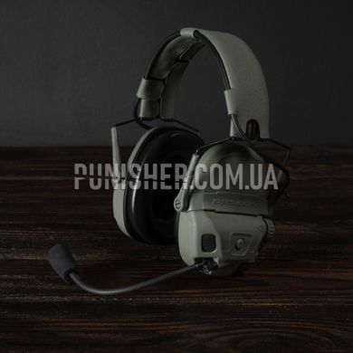 Ops-Core AMP Communication Headset, Connectorized NFMI, Foliage Green, 22