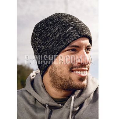Шапка Nine Line Apparel Heathered Beanie Drop Line, Dark Grey, Универсальный