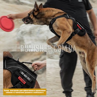 Шлея-жилет OneTigris Comet’s Tail Dog Harness для собак, Черный, Small