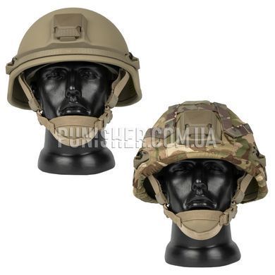 Revision Batlskin Cobra Plus Helmet With Multicam Cover, Tan, Medium