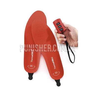 ThermaCELL Heated Insoles Wireless Radio Controlled, Orange, Large