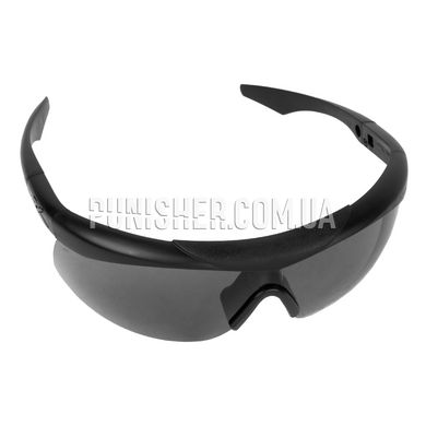 Wiley-X Talon Sunglasses Smoke/Clear Lens, Black, Transparent, Smoky, Goggles