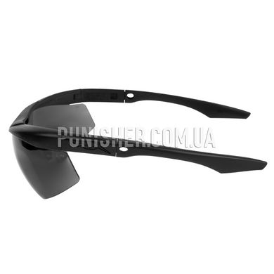 Wiley-X Talon Sunglasses Smoke/Clear Lens, Black, Transparent, Smoky, Goggles