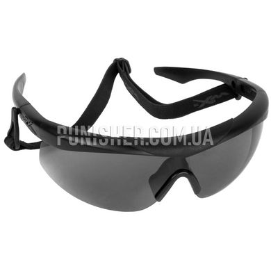 Тактичні окуляри Wiley-X Talon Smoke/Clear Lens, Чорний, Прозорий, Димчастий, Окуляри