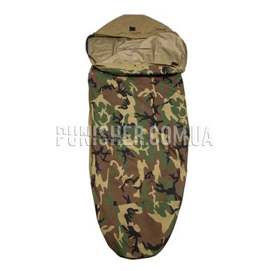 Зовнішній всепогодний чохол Gore-Tex Bivy Camouflage Cover для спальника (Вживане), Woodland, Зовнішній чохол