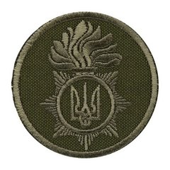 Ukrainian National Guard Badge with Vliseline (Type 2), Olive, NGU