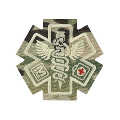 Нашивка M-Tac Paramedic (вишивка), Multicam, Медик, Cordura 500D
