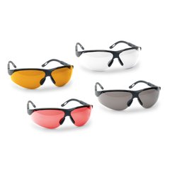 Спортивные очки Walker's Sport Glasses с 4 линзами, Черный, Янтарный, Прозрачный, Дымчатый, Желтый, Очки