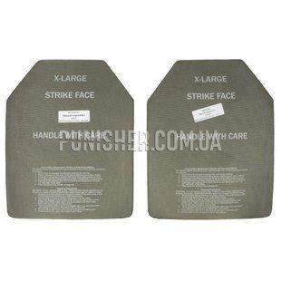 Керамічні бронепластини ESAPI REV.G - X-Large, Olive, Бронепластини, 6, X-Large, Кераміка, NIJ IV