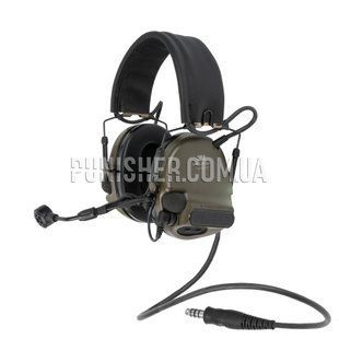 Активная гарнитура 3M Peltor ComTac XPI Stereo 5-pole, Olive, С оголовьем, 23, Stereo 5-pole, Comtac XPI, 2xAAA