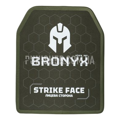 Bronyx Medium 6 class Armor Plate, Olive, Armor plates, 6, Medium, Ultra high molecular weight polyethylene