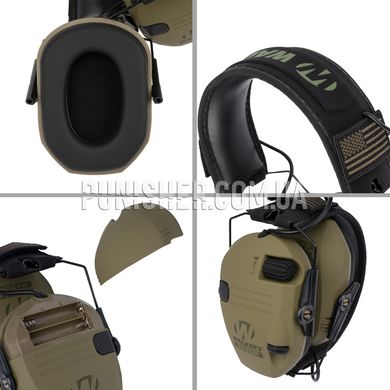 Активные наушники Walker's Razor Patriot Series Slim Electronic Muffs, Olive Drab, Активные, 23