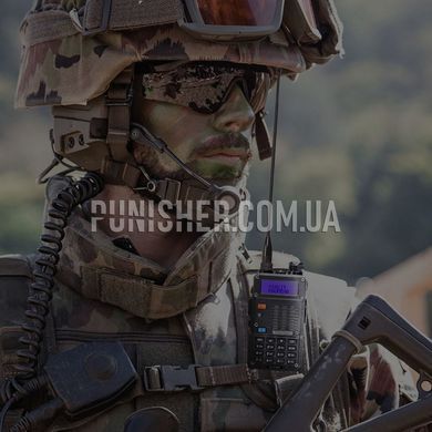 Антена тактична Mirkit UV-18 (144/430 Мгц) SMA-J, 47 см під Baofeng UV-5R, Чорний, Радіостанція, Антена, Kenwood/Baofeng
