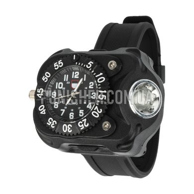 Годинник Besta FlashLight Watch з компасом і ліхтариком, Чорний, Ліхтар, Компас, Тактичний годинник