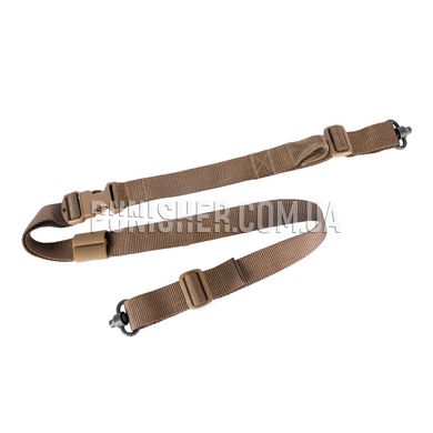 Shadow Tech SS Loophole Sling w/QD Swivels, Coyote Brown, Rifle sling, 2-Point