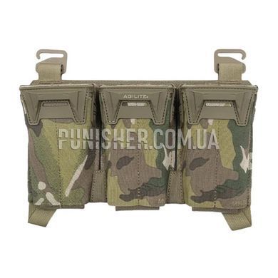 Плакард Agilite Pincer Multi-Caliber з потрійним підсумком для магазинів різних калібрів, Multicam, 3, 9mm, 7.62mm, 5.56